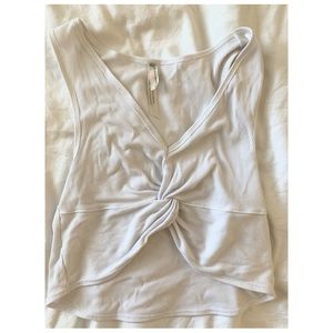 Free People Movement White New Moon Top